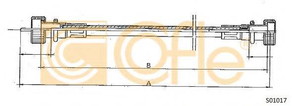 COFLE S01017 Трос спідометра