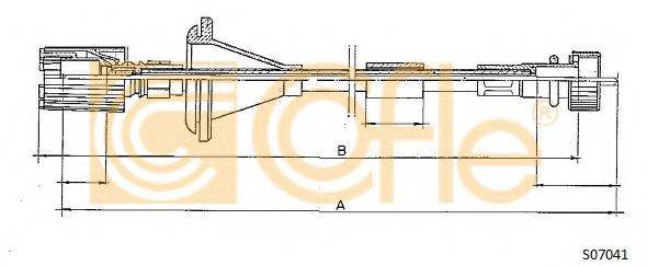 COFLE S07041 Трос спідометра