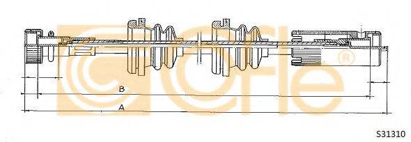 COFLE S31310 Трос спідометра