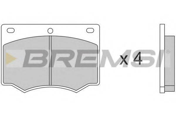 BREMSI BP2169 Комплект гальмівних колодок, дискове гальмо