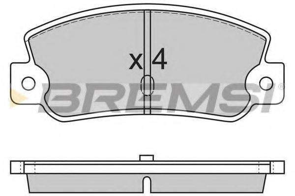 BREMSI 21107 Комплект гальмівних колодок, дискове гальмо