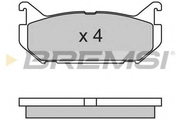 BREMSI BP2632 Комплект гальмівних колодок, дискове гальмо