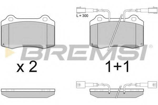 BREMSI BP2979 Комплект гальмівних колодок, дискове гальмо