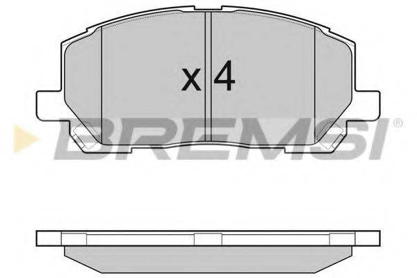 BREMSI 23703 Комплект гальмівних колодок, дискове гальмо