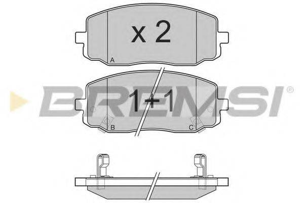 BREMSI 24275 Комплект гальмівних колодок, дискове гальмо