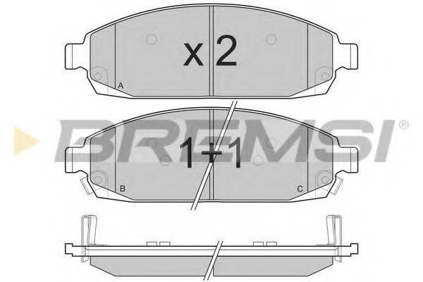 BREMSI BP3238