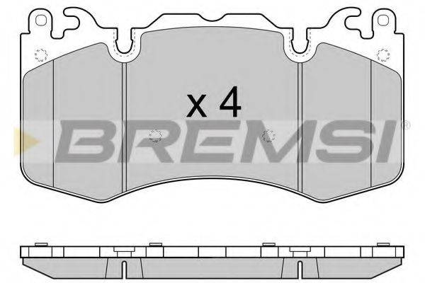 BREMSI BP3414 Комплект гальмівних колодок, дискове гальмо