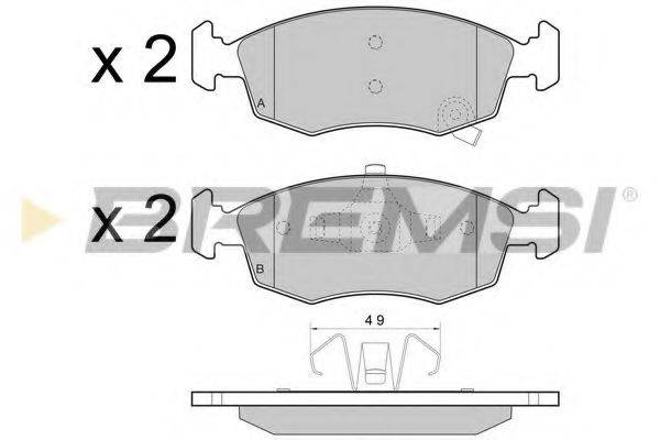 BREMSI BP3445