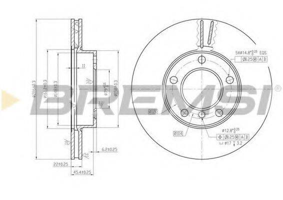 BREMSI DBA258V