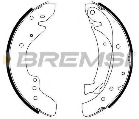 BREMSI GF0175 Комплект гальмівних колодок