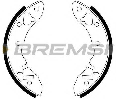 BREMSI 1001 Комплект гальмівних колодок