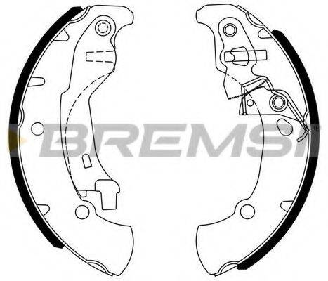 BREMSI GF0395 Комплект гальмівних колодок