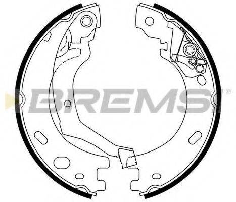 BREMSI GF0441 Комплект гальмівних колодок, стоянкова гальмівна система