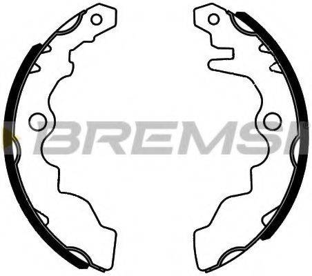 BREMSI 2518 Комплект гальмівних колодок