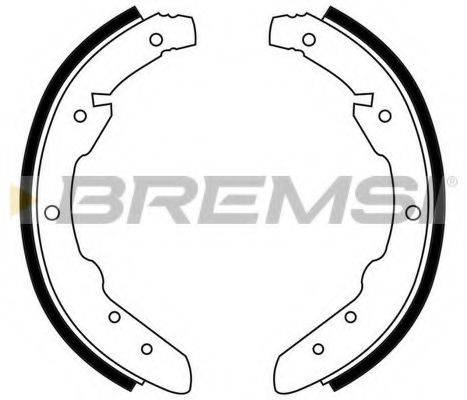 BREMSI 1202 Комплект гальмівних колодок