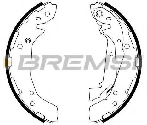 BREMSI GF0742 Комплект гальмівних колодок