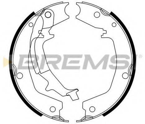BREMSI 2747 Комплект гальмівних колодок, стоянкова гальмівна система