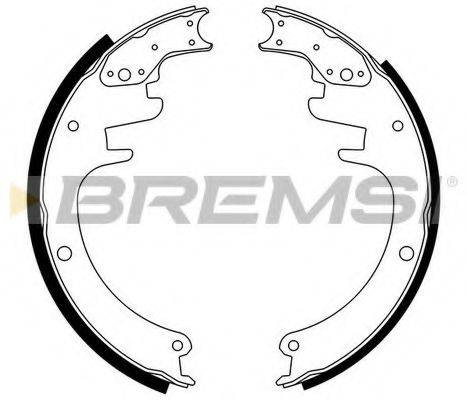 BREMSI 40451 Комплект гальмівних колодок