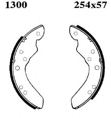 BSF 1300 Комплект гальмівних колодок