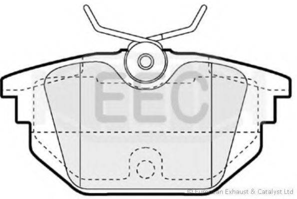 EEC BRP1058 Комплект гальмівних колодок, дискове гальмо