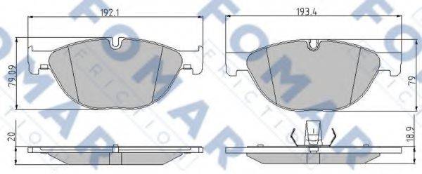 FOMAR FRICTION FO 876783