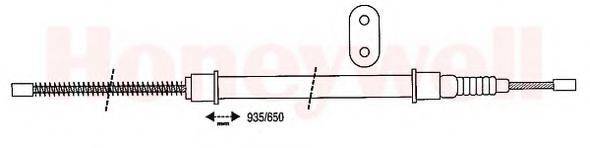 BENDIX 431053B Трос, стоянкова гальмівна система