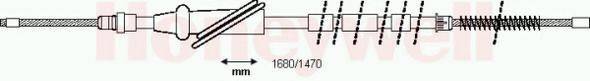 BENDIX 431203B Трос, стоянкова гальмівна система