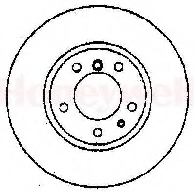 BENDIX 561525B гальмівний диск