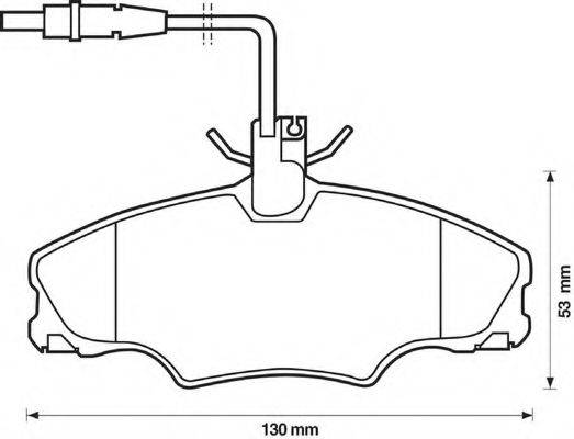 BENDIX 571897X Комплект гальмівних колодок, дискове гальмо