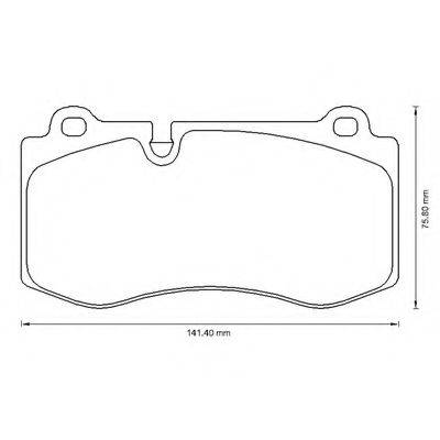 BENDIX 573178B Комплект гальмівних колодок, дискове гальмо