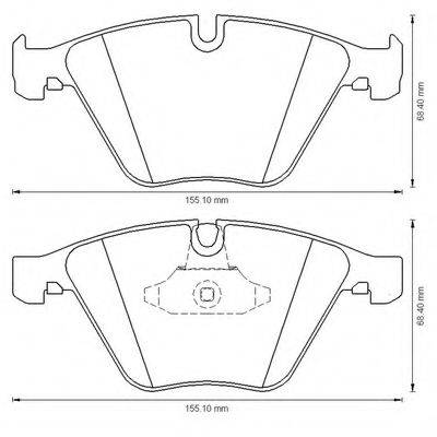 BENDIX 573181B Комплект гальмівних колодок, дискове гальмо