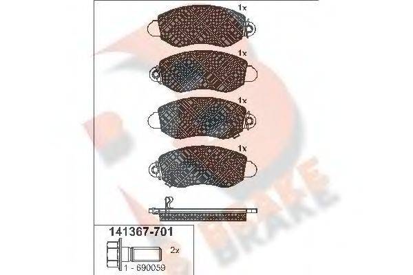 R BRAKE RB1367-701