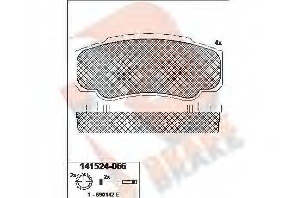 R BRAKE RB1524-066