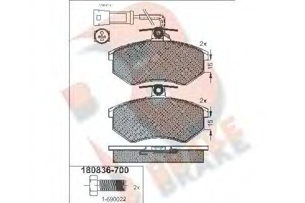 R BRAKE RB0836-700