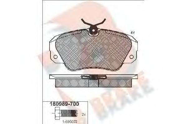 R BRAKE RB0989-700