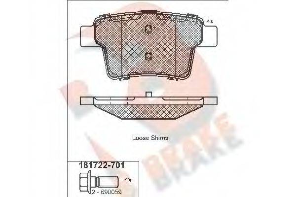 R BRAKE RB1722-701