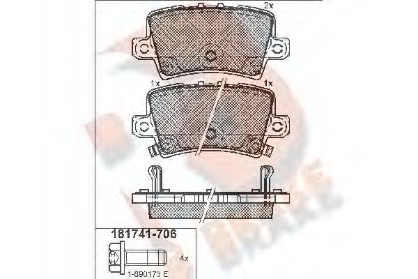 R BRAKE RB1741-706