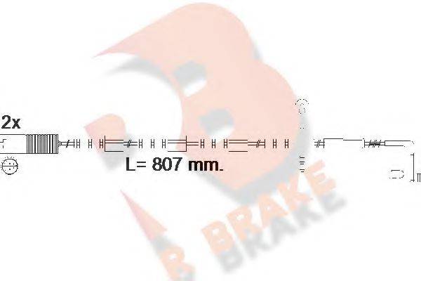 R BRAKE 610584RB Сигналізатор, знос гальмівних колодок