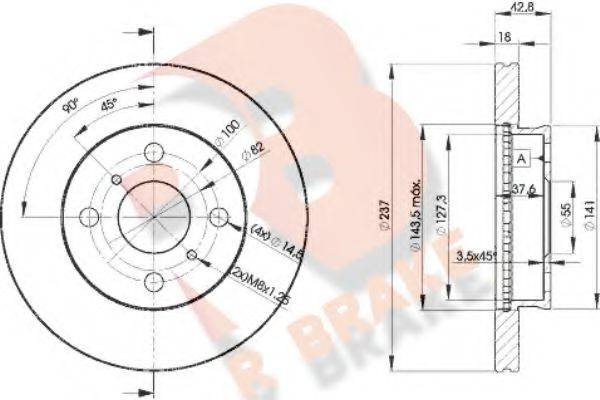 R BRAKE 78RBD21607