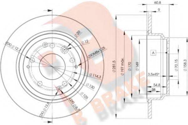 R BRAKE 78RBD22469