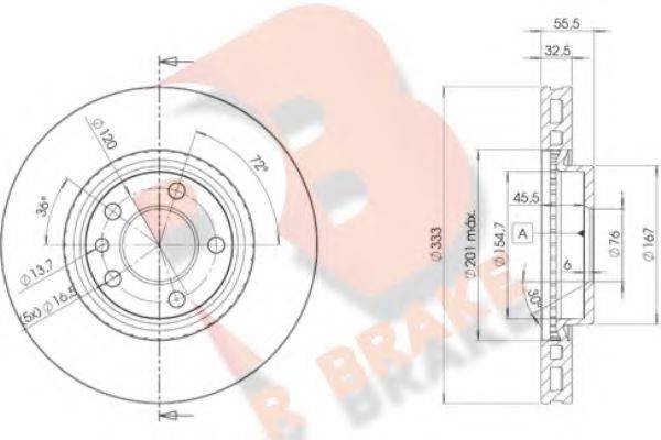 R BRAKE 78RBD23020