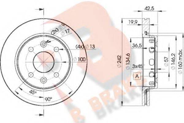 R BRAKE 78RBD23253