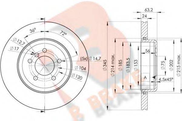 R BRAKE 78RBD23403