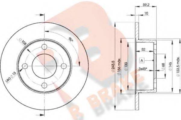 R BRAKE 78RBD24010