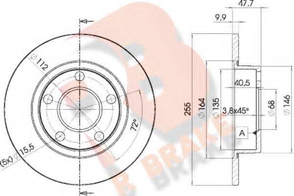 R BRAKE 78RBD24062