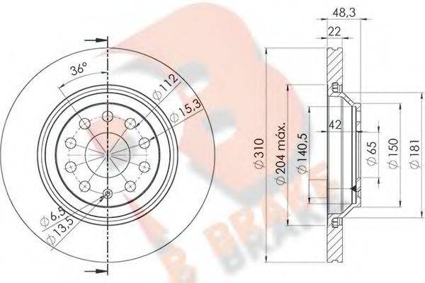 R BRAKE 78RBD24082