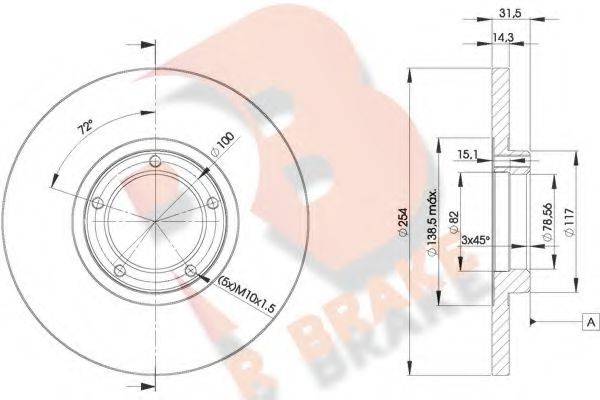 R BRAKE 78RBD26055