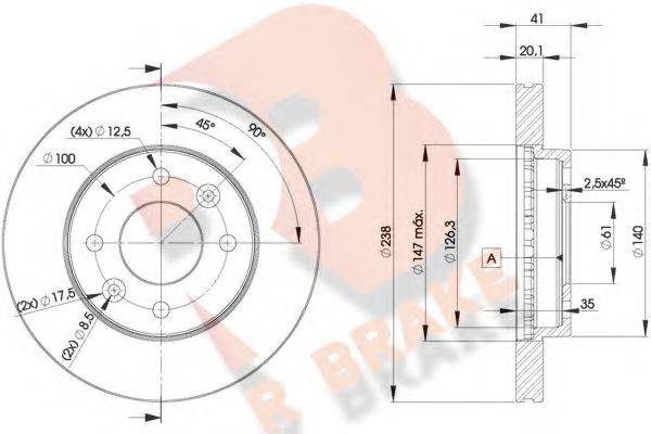 R BRAKE 78RBD26572