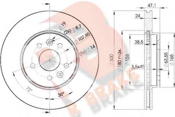 R BRAKE 78RBD26767