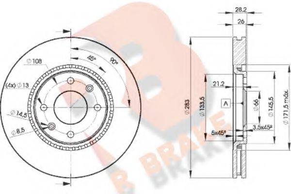 R BRAKE 78RBD27406